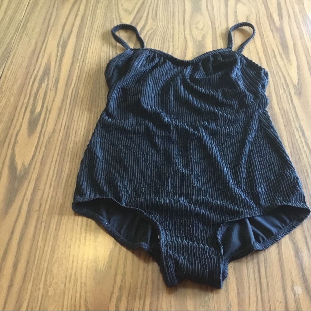 Vintage Jantzen Black One Piece Swimsuit